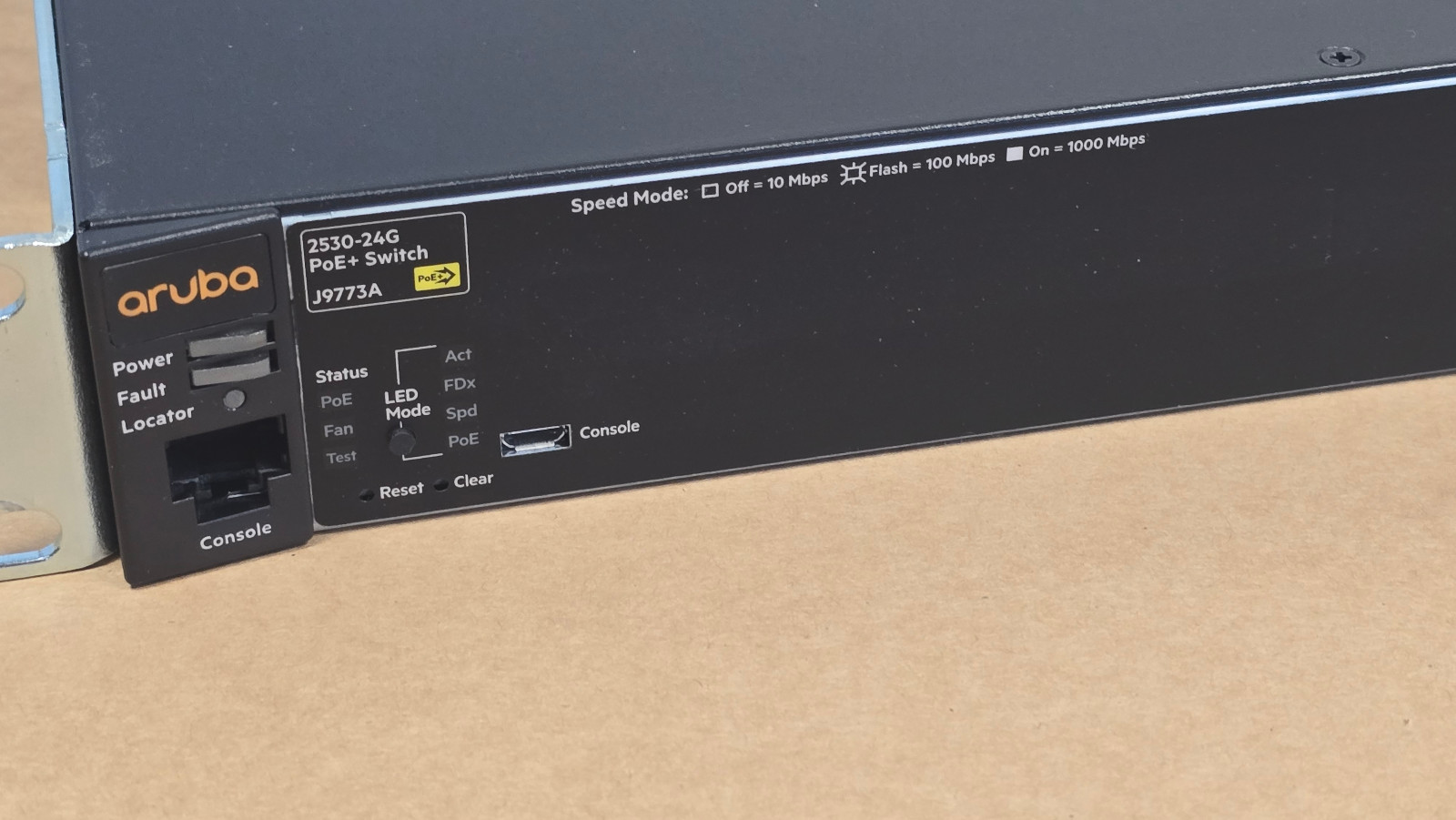 HPE Aruba 2530-24G PoE+ 24x 1GbE RJ45 4x 1GbE SFP Switch J9773AR 1 YEAR WARRANTY 4