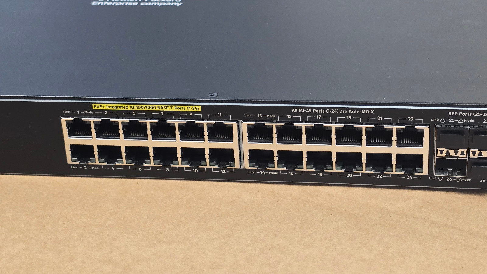 HPE Aruba 2530-24G PoE+ 24x 1GbE RJ45 4x 1GbE SFP Switch J9773AR 1 YEAR WARRANTY 5