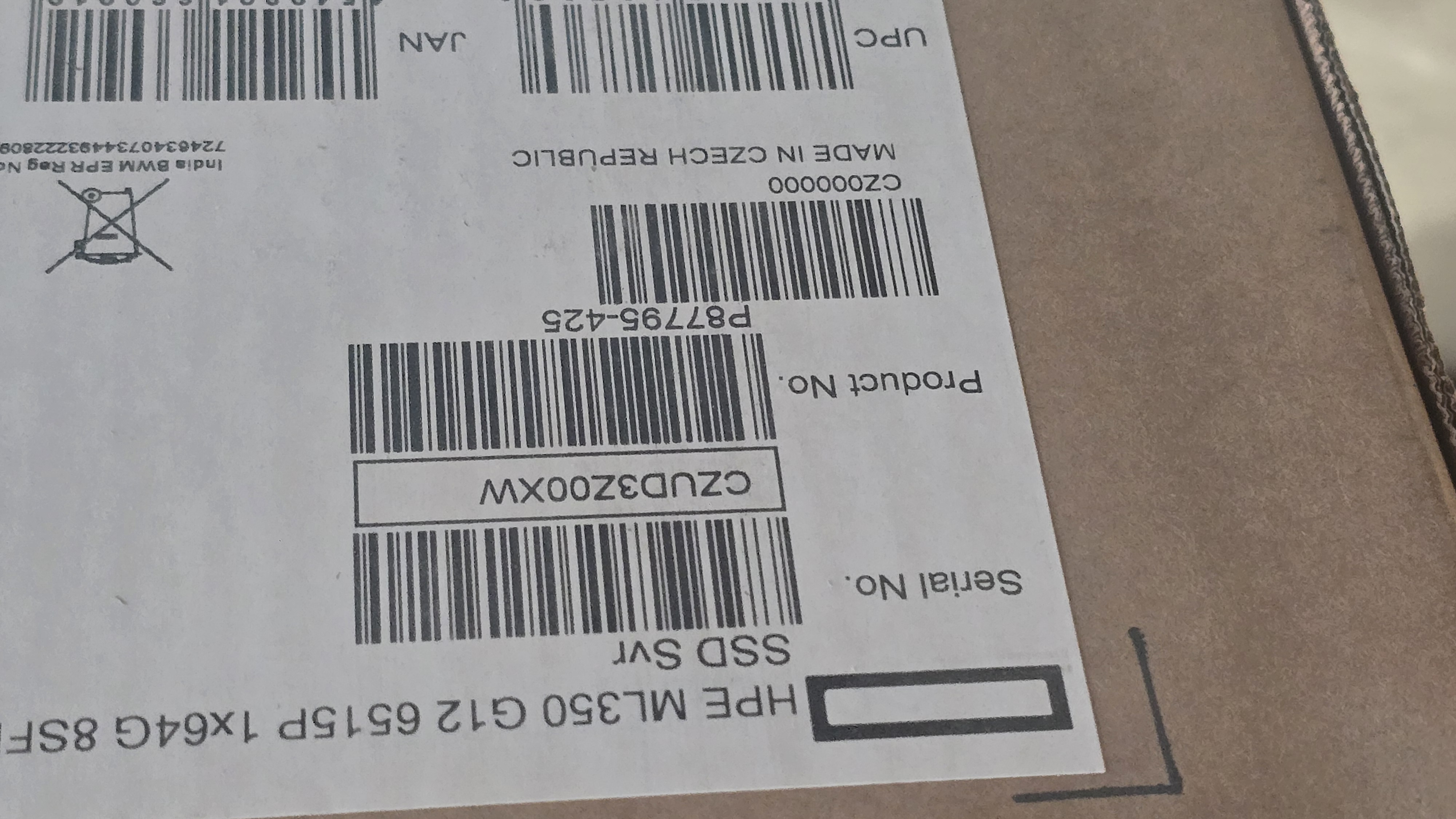 NEW HPE ML350 Gen12 Xeon 6515P 16Core 2.3GHz 64GB RAM 8SFF 2x 480GB SSD MR408i 3