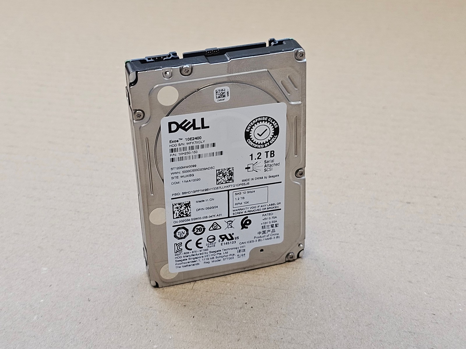 Seagate Exos 10E2400 ST1200MM0099 1,2TB 10K SAS 512e 2,5