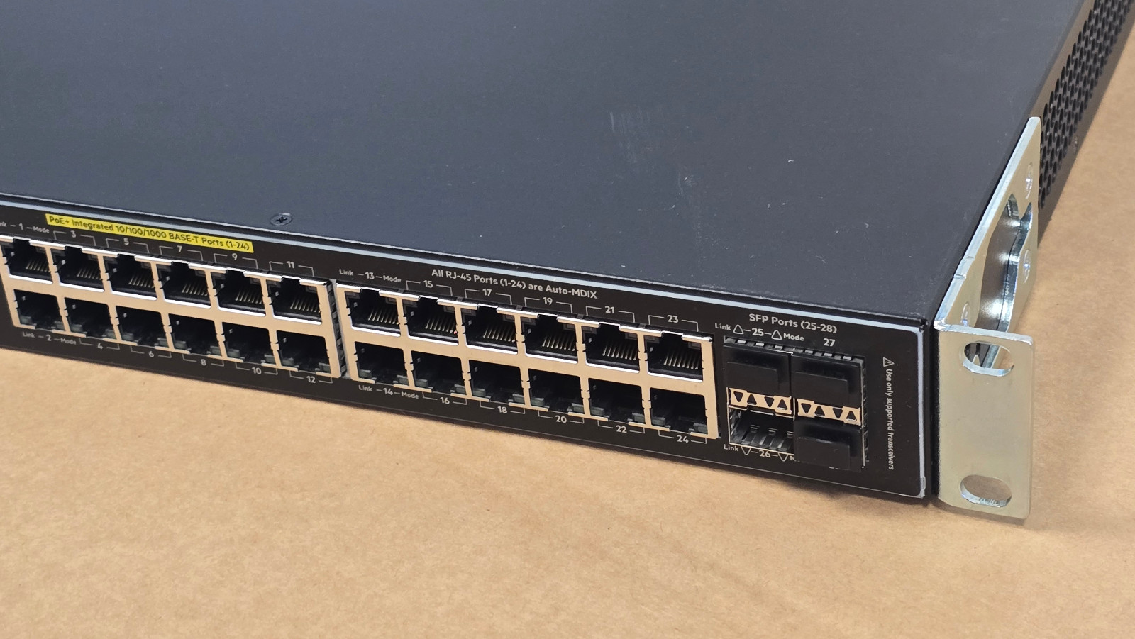 HPE Aruba 2530-24G PoE+ 24x 1GbE RJ45 4x 1GbE SFP Switch J9773AR 1 YEAR WARRANTY 6