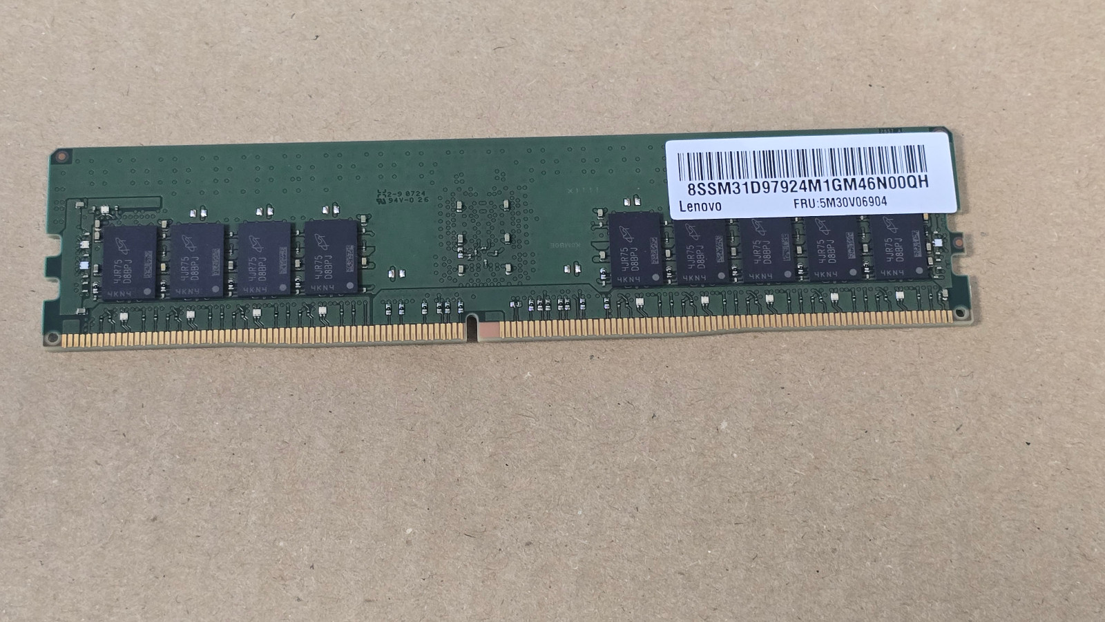 NEW 16GB DDR4 ECC RDIMM 2Rx8 25600R 3200MHz Lenovo 5M30V06904 MTA18ASF2G72PDZ-3G 3