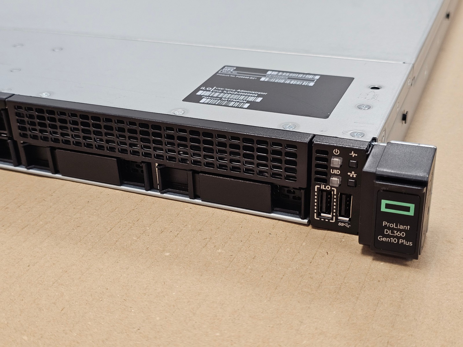 HPE DL360 Gen10 Plus Silver 4314 16Core 2.4GHz 128GB RAM 8SFF P408i-a RAID 2PSU 3