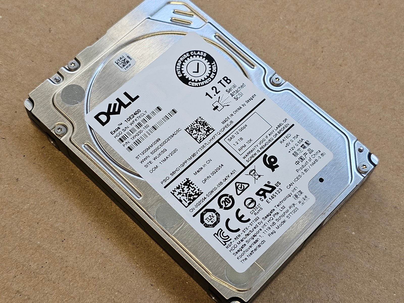 Seagate Exos 10E2400 ST1200MM0099 1,2TB 10K SAS 512e 2,5